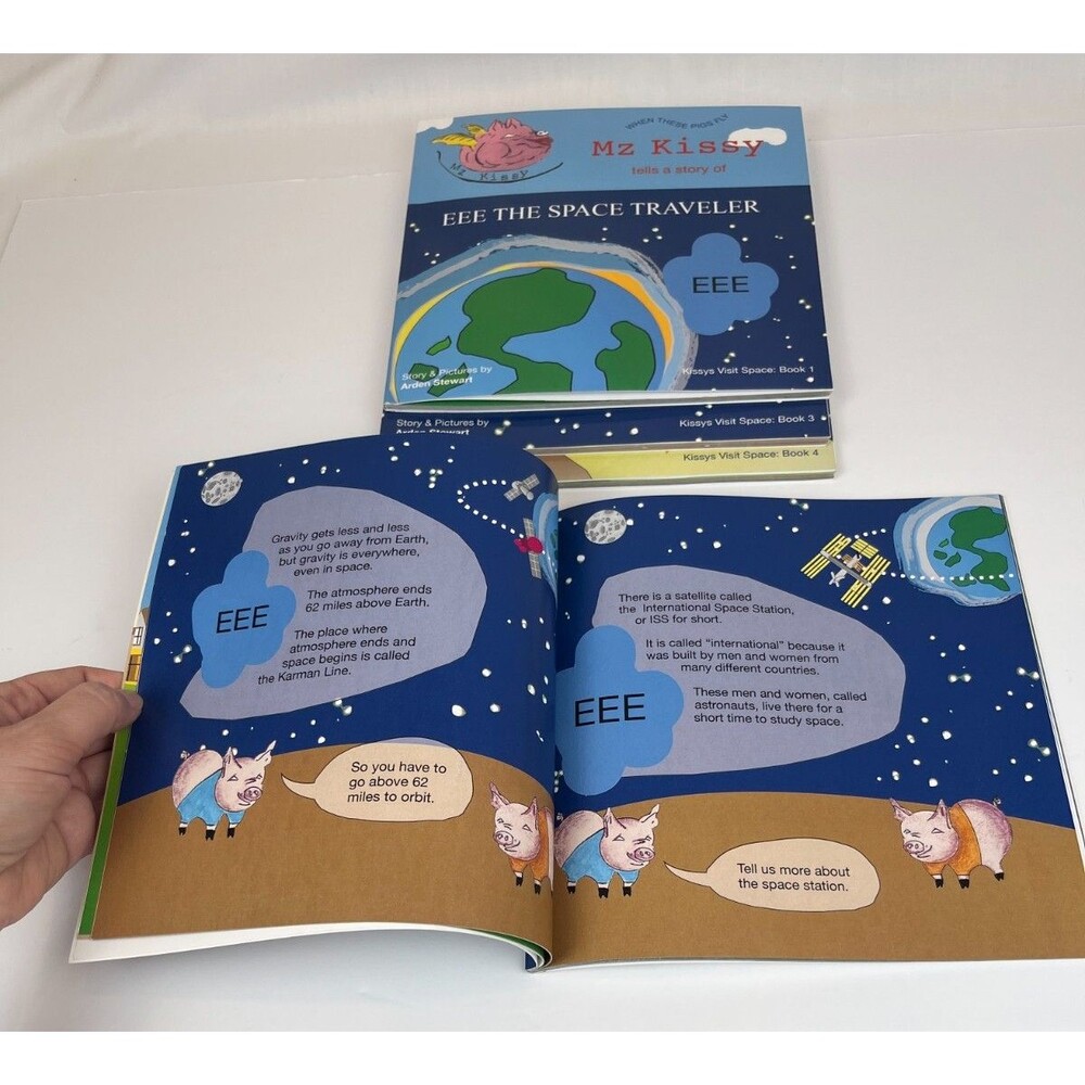 Lot of 4 Mz Kissy Tells a Story (Kissys Visit Space) Books 1-4 Kids Series Books - Picture 12 of 16
